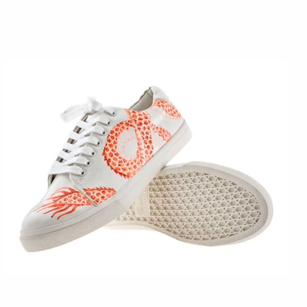 MR MONKIES Men's Sneaker White Dragon